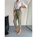 203782 KHAKI HOSE LEINENSTOFF