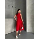 203832 ROT KLEID Dabil-Stoff.