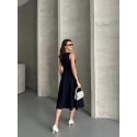 203833 NAVY BLAU KLEID Dabil-Stoff.
