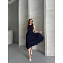 203833 NAVY BLAU KLEID Dabil-Stoff.