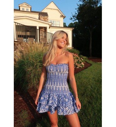 203896 MAVİ DESENLİ ...