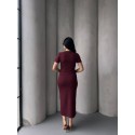 204101 BORDO KLEID Modal Stoff