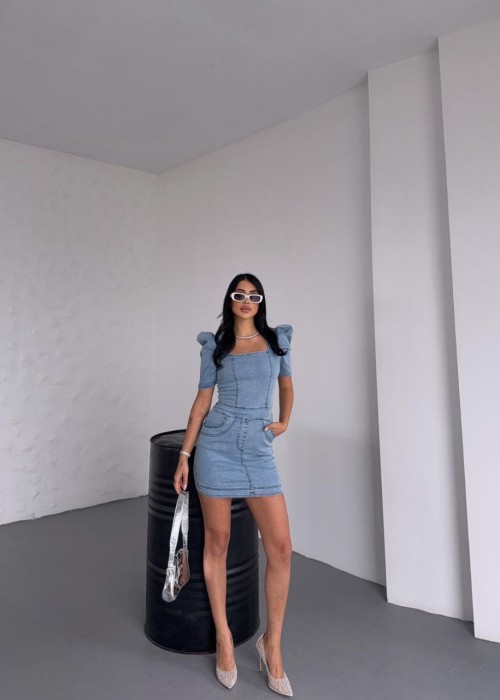 204118 SCHWARZ KLEID Denim