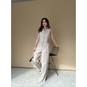 204140 CREAM SUİT ATLAS FABRIC