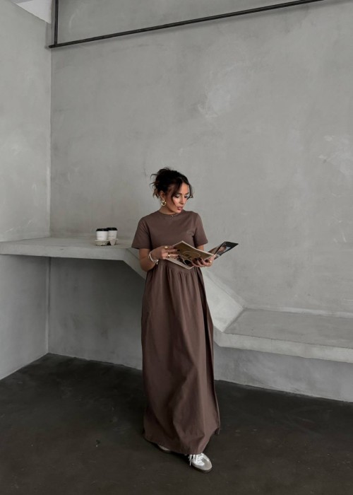 204152 KAFFEE KLEID