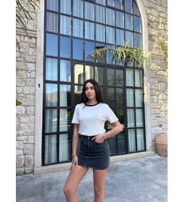 204264 SİYAH ETEK DE...