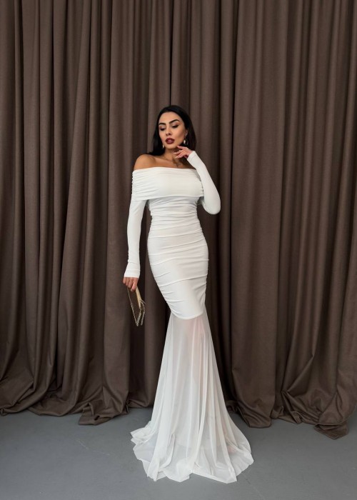 204276 WHITE DRESS DIVER FABRIC