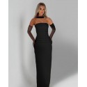 204352 SCHWARZ COCKRAİLKLEİD Tauchstoff