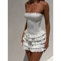 204356 WEISS KLEID Tauchergewebe