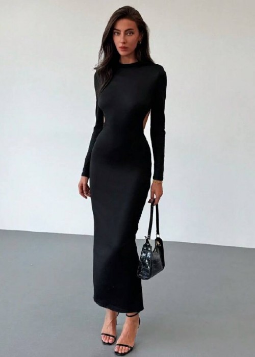 204358 SCHWARZ KLEID