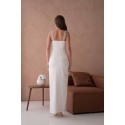 204423 ecru COCKRAİLKLEİD