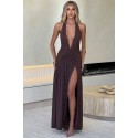 204580 COFFEE DRESS SANDY FABRİC