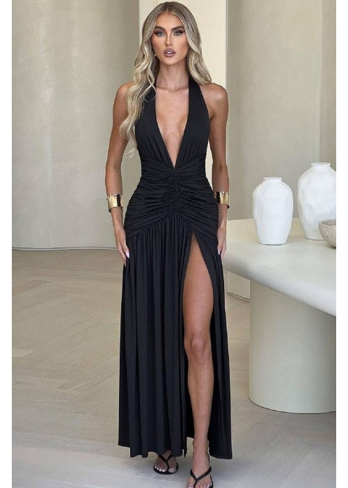 204582 SCHWARZ KLEID Sandstrahl