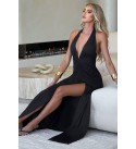 204582 SİYAH ELBİSE SANDY KUMAŞ