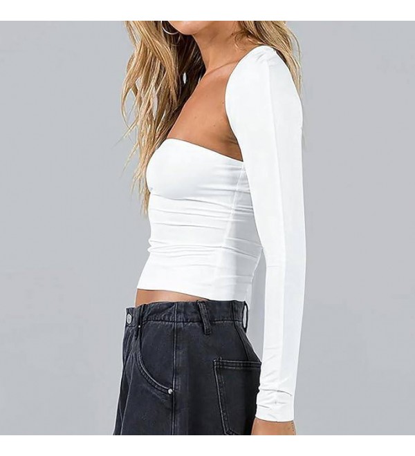 204586 WHITE BLOUSE DIVER FABRIC
