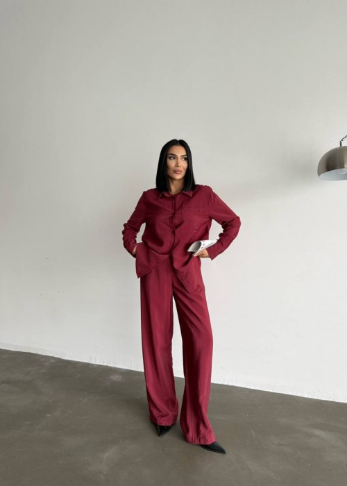 204631 BORDO TAKIM MODAL KUMAŞ
