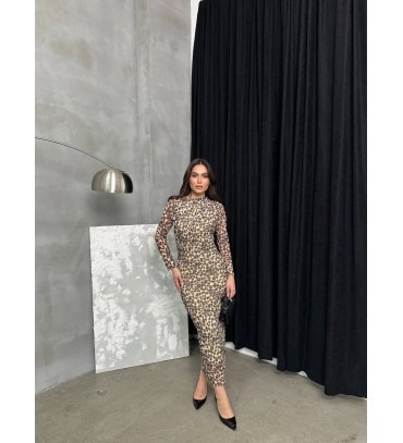 204658 LEOPAR ELBİSE...