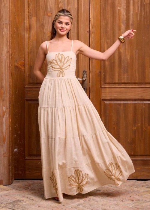 204687 SAHNE KLEID LEINENSTOFF