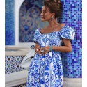 204695 PATTERNED DRESS Import Crepe