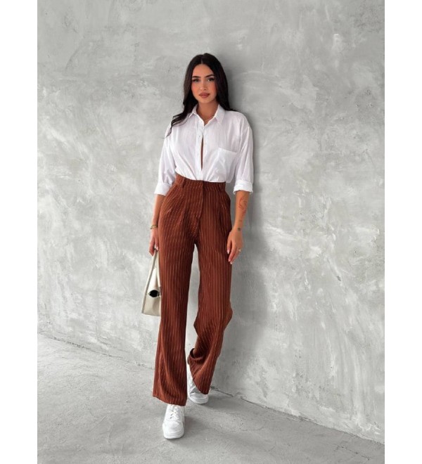 204828 COFFEE TROUSERS