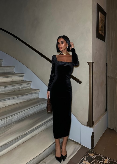 204991 SCHWARZ KLEID