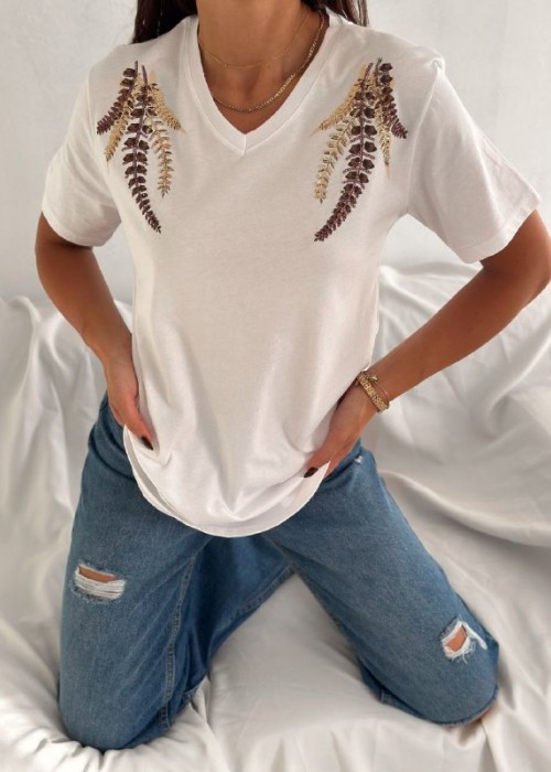 205119 BEYAZ TSHIRT COTTON  KUMAŞ