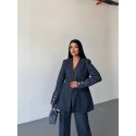 205139 NAVY BLAU MANNSCHAFT TENCEL STOFF