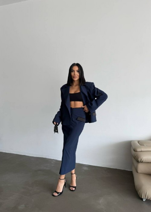 205144 NAVY BLUE SUİT Polyviscon