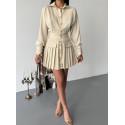 205157 CREAM DRESS Polyviscon