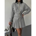 205158 GREY DRESS Polyviscon