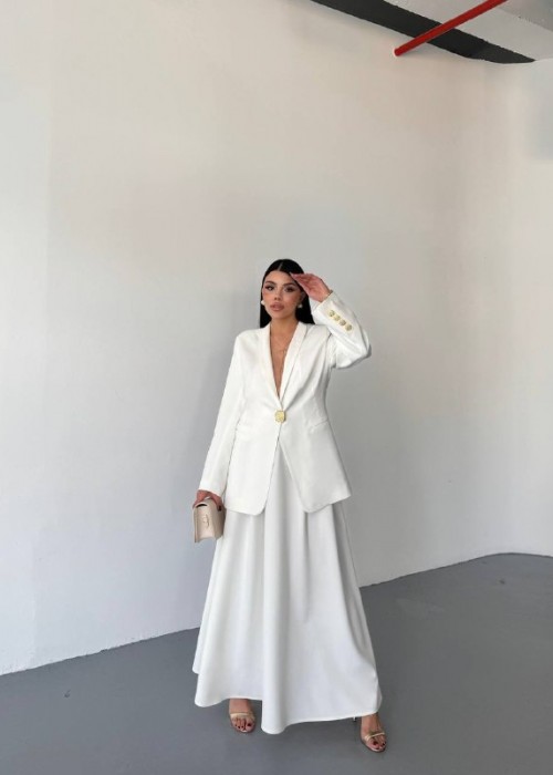 205162 WEISS KLEID