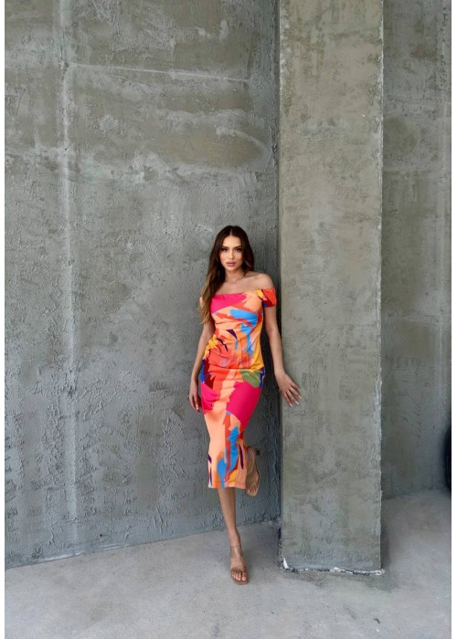 205178 GEMUSTERT KLEID