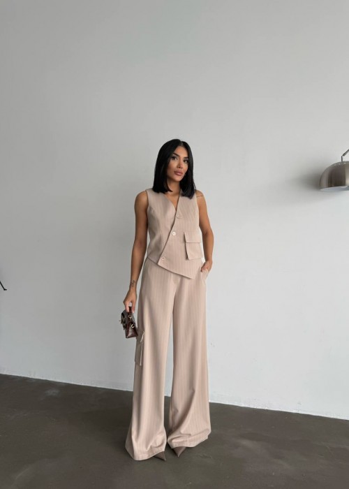 205221 BEIGE SUİT Double fabric
