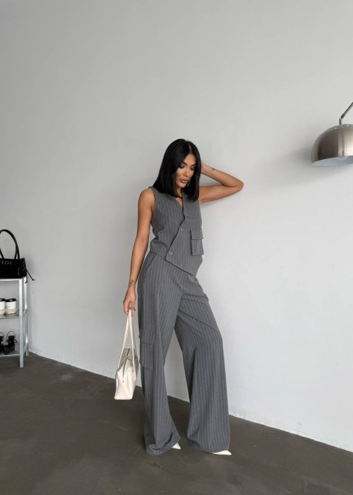 205222 GREY SUİT Dubai fabric