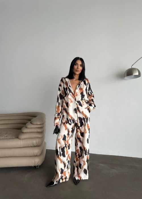 205275 PATTERNED SUİT SATIN FABRIC