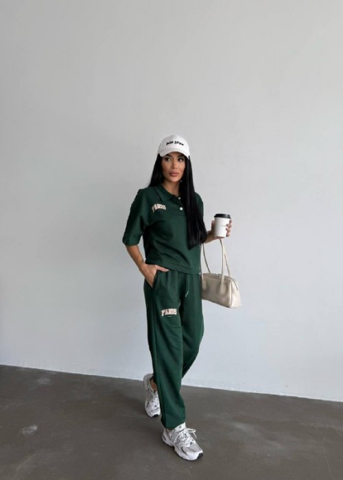 205278 GREEN SUİT Compact fabric