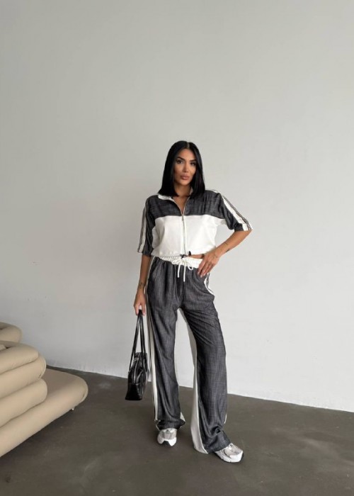 205281 PATTERNED SUİT TENCEL FABRIC