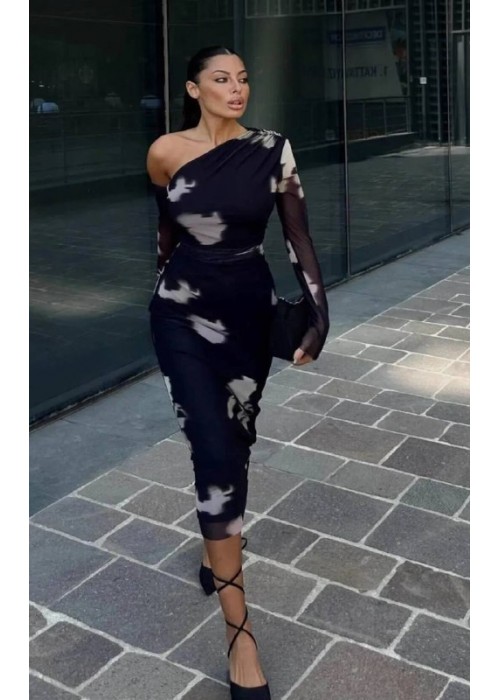 205285 SCHWARZ KLEID TÜLL