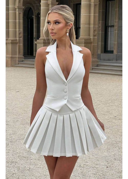 205312 WHITE SUİT DIVER FABRIC