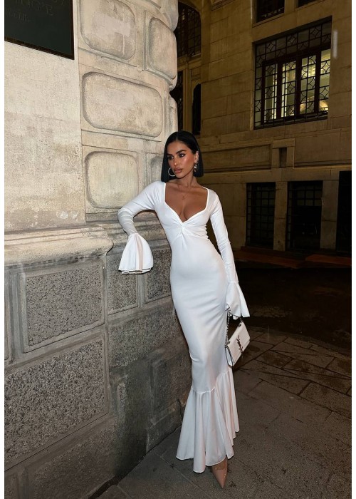 205314 WEISS KLEID Tauchergewebe