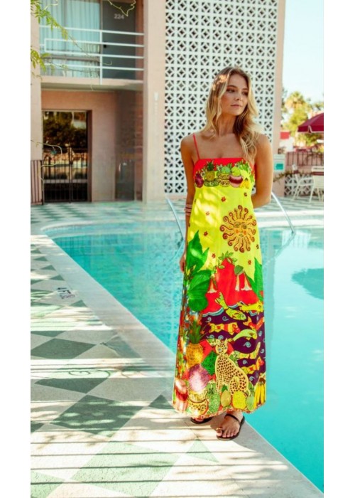 205318 GEMUSTERT KLEID Krepp importieren
