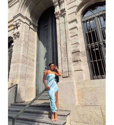 205425 MAVİ ELBİSE S...