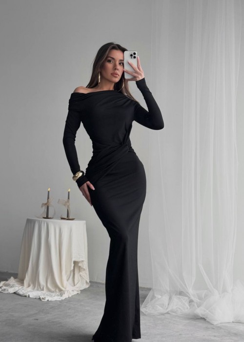 205616 SCHWARZ KLEID Lycra