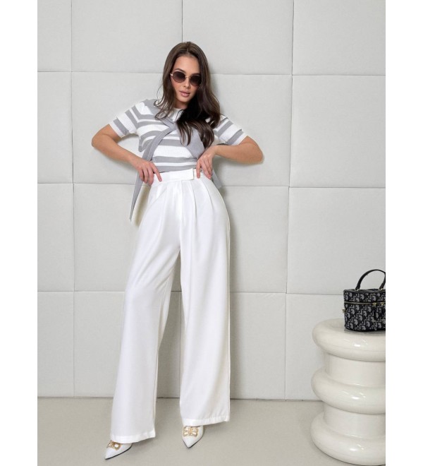 205728 WHITE TROUSERS