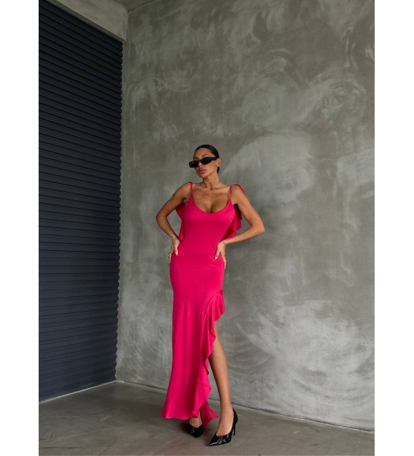 205773 PEMBE ELBİSE LYCRA