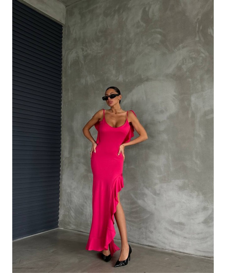 205773 PEMBE ELBİSE LYCRA