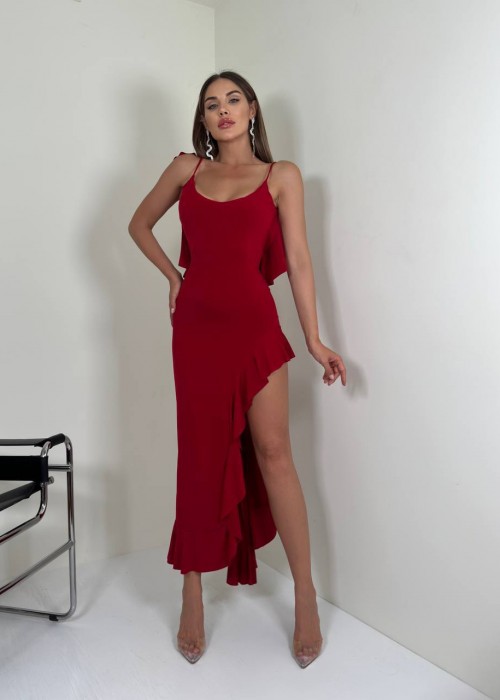 205775 ROT KLEID Lycra
