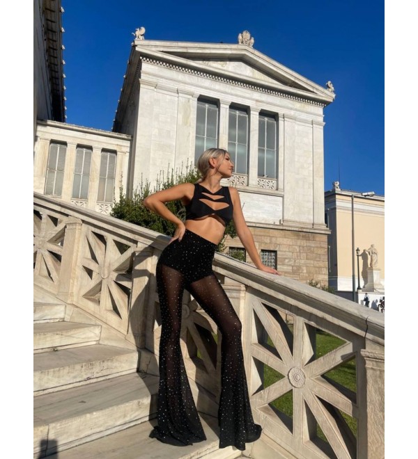 205776 BLACK TROUSERS TULLE