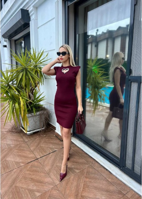 205814 BORDO KLEID