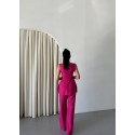 205827 FUCHIA MANNSCHAFT LEINENSTOFF